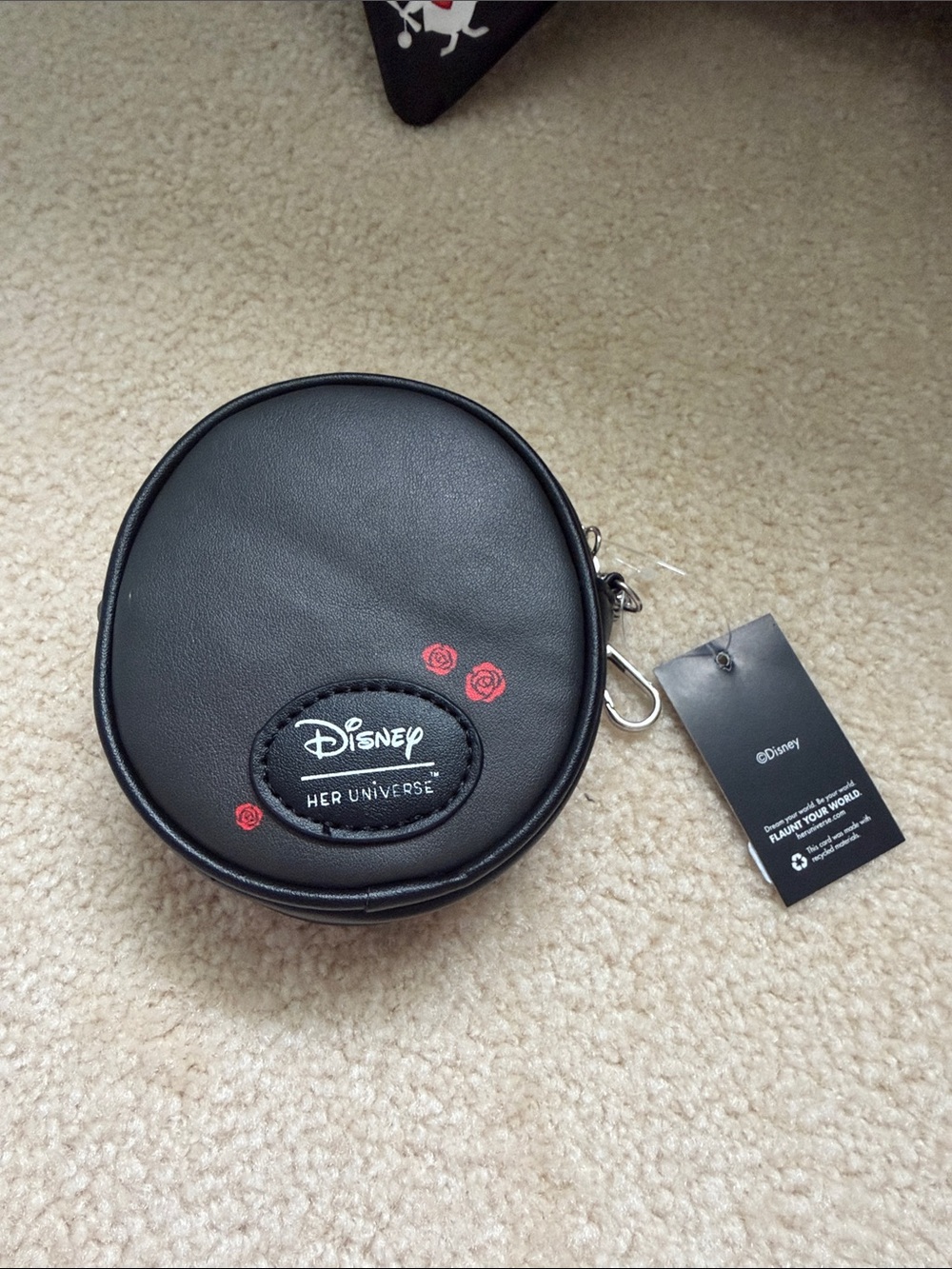 NWT Disney x Her Universe Alice in Wonderland Black Bow Purse w/ Wallet - Picture 3 of 5